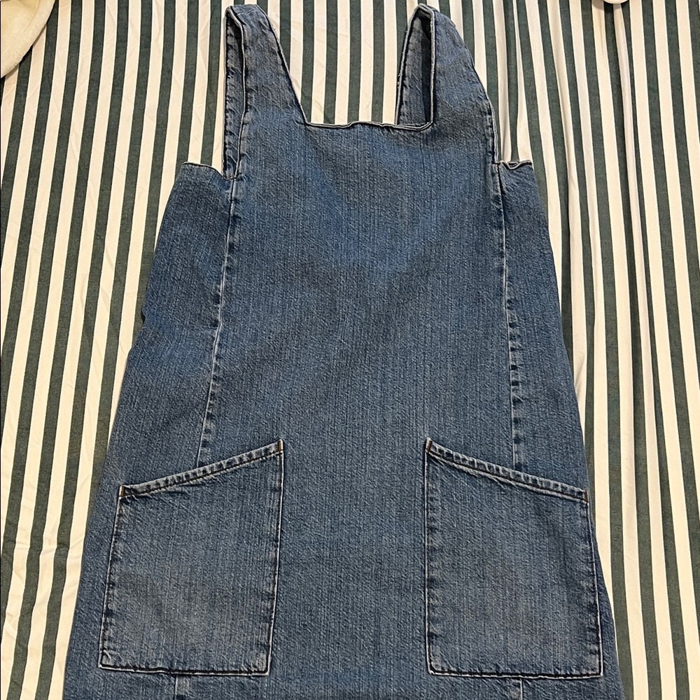 Topshop Blue Denim Mini Dress